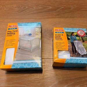 Nuby Play Yard and Stroller Netting Set - White
